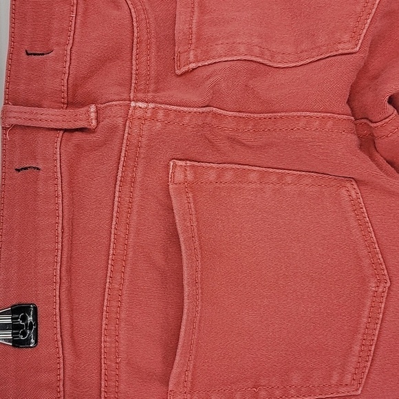 Bullhead Black Women's Coral/Red Denim Skinny Leggings Size 1 - Picture 11 of 13